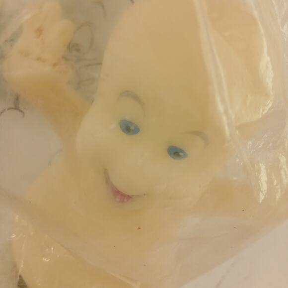 Vtg Casper Friendly Ghost & Stretch Pizza Hut Toy 1995 Glow In Dark Sealed New - Picture 3 of 10